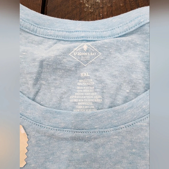 👕⛱️ NWT St. John's Bay short sleeved tshirt XXL - Picture 5 of 7